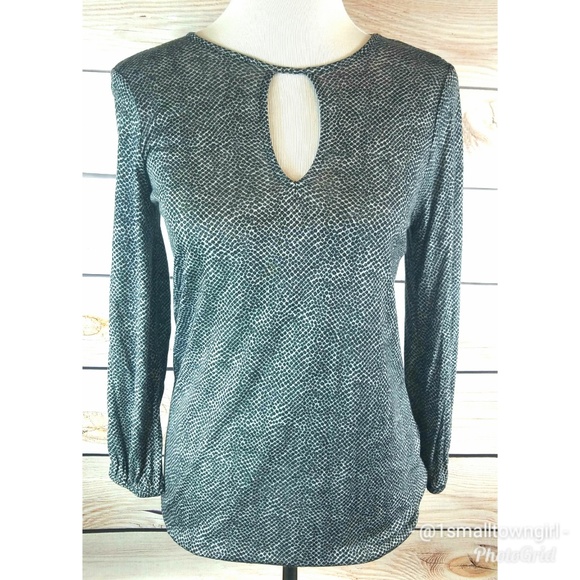 Michael Kors keyhole front leopard print top S NWT - Picture 8 of 8